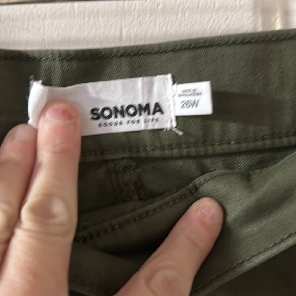 *FINAL* SONOMA ALL ABOUT COMFORT PREMIUM JEGGING: GREEN: NEW WITH TAGS: SIZE 26W - Picture 3 of 5